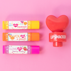 3 Piece Lip Balm with Heart Topper - Red | Lip Smacker