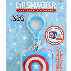 Lip Smacker | Disney Marvel Cube Lip Balm- Captain America | Product in packaging, front facing, white background